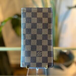 LOUIS VUITTON Damier Ebene Brazza Bifold Wallet